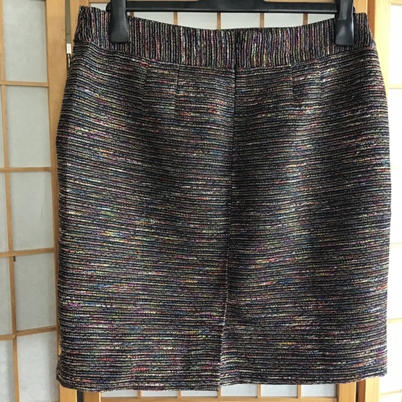 Ann Taylor factory multicoloured textured skirt 10 - Picture 7 of 9
